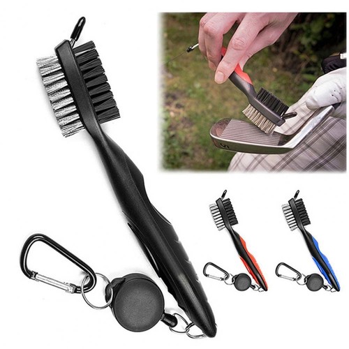 Golf club brush cleaning - brush,